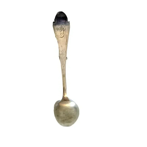 Reed & Barton Silverplate Tablespoon Antique 42g Monogram 'P' 8" - Picture 2 of 4